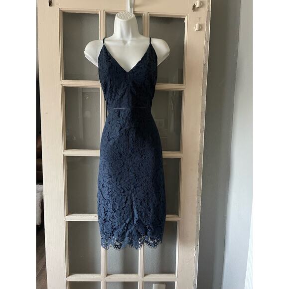 ASTR The Label LATTICE INSET LACE DRESS - Picture 6 of 12